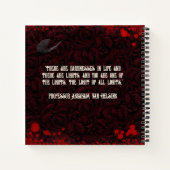  Bat Whitby Abbey Halloween Gastenboek Notitieboek (Achterkant)