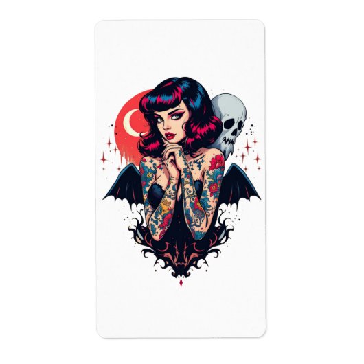 Bat Wing Beauty Etiket (Voorkant)