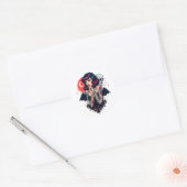 Bat Wing Beauty Ronde Sticker (Envelop)