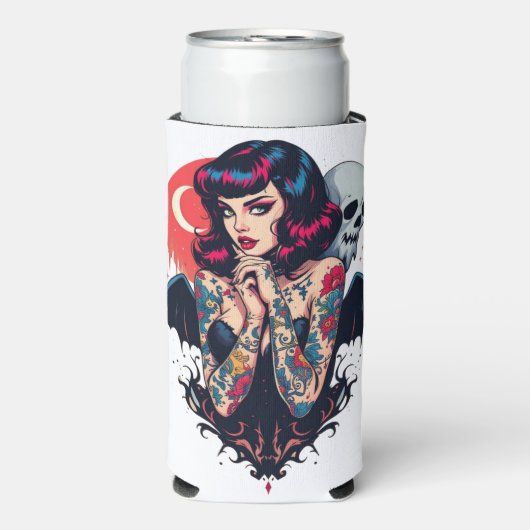 Bat Wing Beauty Seltzer Blikjeskoeler (Seltzer Voorkant)