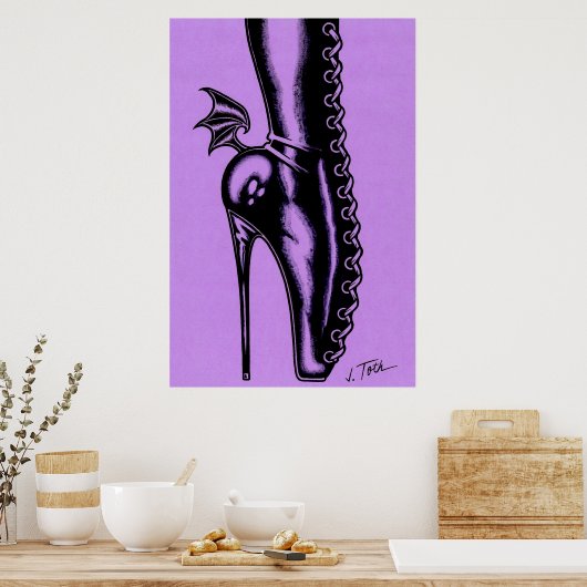 Bat Wing Boot Poster (Keuken)