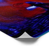 Bat Wing Creature Met Geweldige Blauwe Vleugelspre Poster (Hoek)