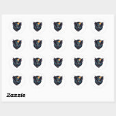 Bat Wing Perzisch - Perzische kat Halloween Ronde Sticker (Vel)