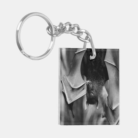 Bat Wings Bat Lover's Key Ring Sleutelhanger (Voorkant Links)