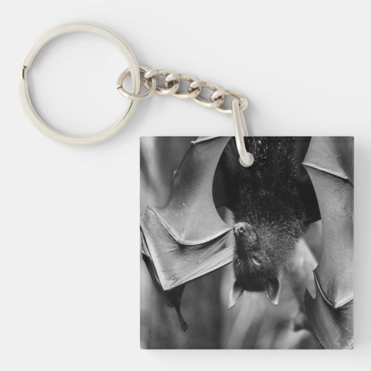 Bat Wings Bat Lover's Key Ring Sleutelhanger (Voorkant)