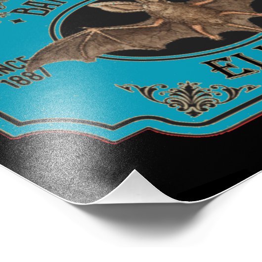 BAT WINGS ELIXIR grappige halloween Foto Afdruk (Hoek)