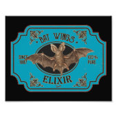 BAT WINGS ELIXIR grappige halloween Foto Afdruk (Voorkant)