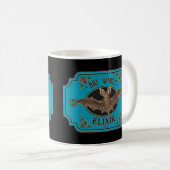 BAT WINGS ELIXIR grappige halloween Koffiemok (Voorkant rechts)