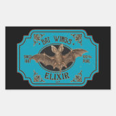 BAT WINGS ELIXIR grappige halloween Rechthoekige Sticker (Voorkant)