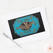 BAT WINGS ELIXIR grappige halloween Rechthoekige Sticker (Envelop)