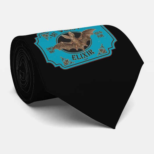 BAT WINGS ELIXIR grappige halloween Stropdas (Opgerold)