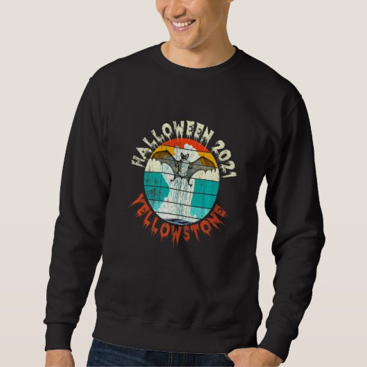 Bat Yellowstone Halloween Trui (Voorkant)