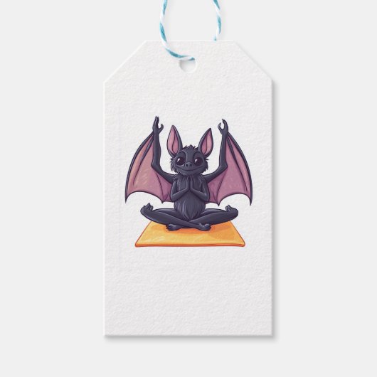 Bat Yoga Flow Cadeaulabel (Voorkant)