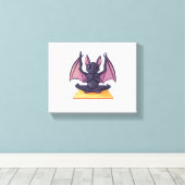 Bat Yoga Flow Canvas Afdruk (Insitu (Houten vloer))