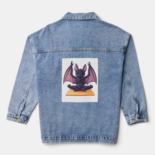 Bat Yoga Flow Denim Jacket (Achterkant)