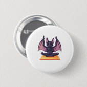 Bat Yoga Flow Ronde Button 5,7 Cm (Voorkant /achterkant)