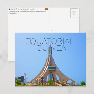 Bata, Equatoriaal-Guinea Reisansichtkaart Briefkaart