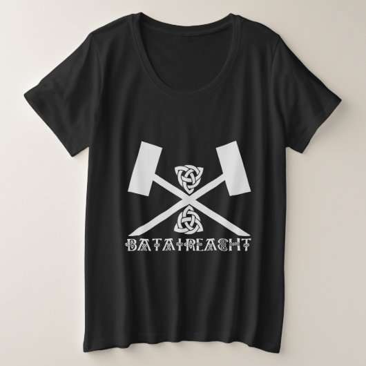 Bataireacht Irish Stick Fighting Ireland Martial Grote Maat T-shirt (Design voorkant)