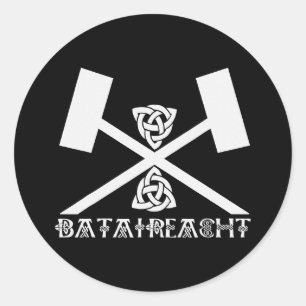 Bataireacht Irish Stick Fighting Ireland Martial Ronde Sticker