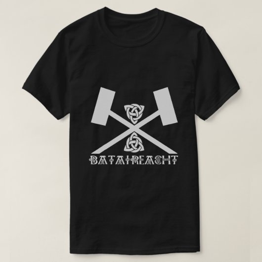 Bataireacht Irish Stick Fighting Ireland Martial T-shirt (Design voorkant)