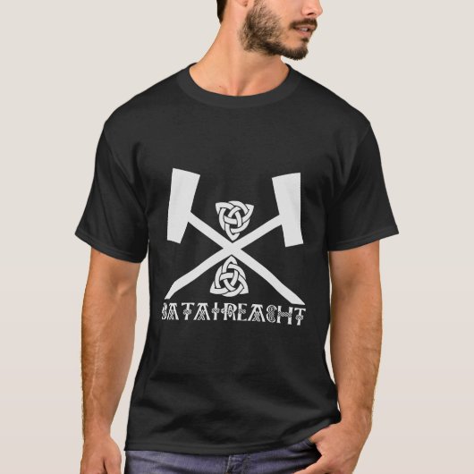 Bataireacht Irish Stick Fighting Ireland Martial T-shirt (Voorkant)