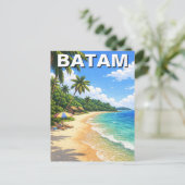 Batam Indonesia Travel Briefkaart (Staand voorkant)