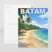 Batam Indonesia Travel Briefkaart (Voorkant / Achterkant)