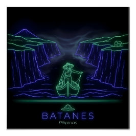Batanes Ivatan-vrouw - Vakul-hoed - Filipijnen Perfect Poster
