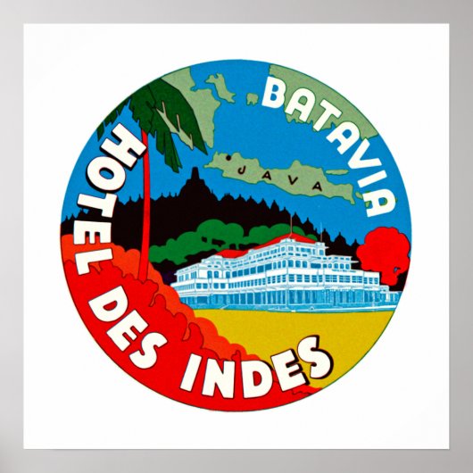 Batavia Hotel Des Indies Poster (Voorkant)