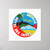 Batavia Hotel Des Indies - XL Canvas Afdruk (Voorkant)