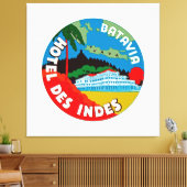 Batavia Hotel Des Indies - XL Canvas Afdruk (Insitu (Woonkamer))