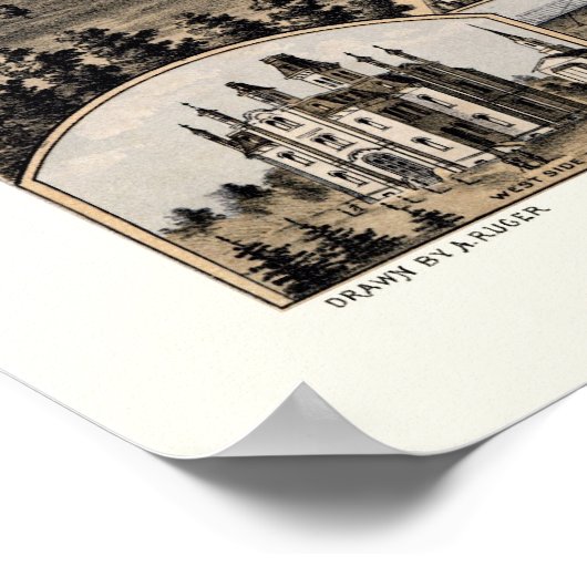 Batavia, IL Panorama Map - 1869 Poster (Hoek)