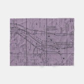 BATAVIA ILLINOIS 1871 MAP FOX RIVER VALLEY FLEECE DEKEN (Voorkant (Horizontaal))