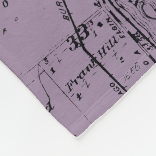 BATAVIA ILLINOIS 1871 MAP FOX RIVER VALLEY FLEECE DEKEN (Hoek)