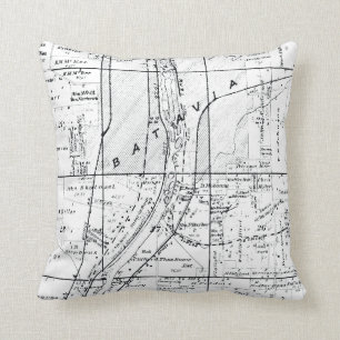 BATAVIA ILLINOIS 1871 MAP FOX RIVER VALLEY KUSSEN