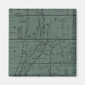 BATAVIA ILLINOIS 1871 MAP FOX RIVER VALLEY MAGNEET (Voorkant)