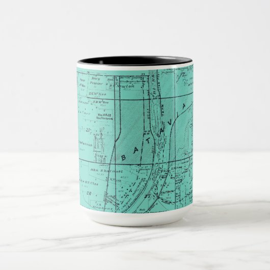 BATAVIA ILLINOIS 1871 MAP FOX RIVER VALLEY MOK (Midden)