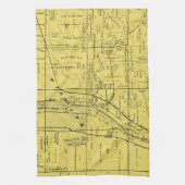 BATAVIA ILLINOIS 1871 MAP FOX RIVER VALLEY THEEDOEK (Verticaal)