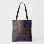 BATAVIA ILLINOIS 1871 MAP FOX RIVER VALLEY TOTE BAG (Voorkant)