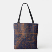 BATAVIA ILLINOIS 1871 MAP FOX RIVER VALLEY TOTE BAG (Achterkant)