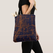 BATAVIA ILLINOIS 1871 MAP FOX RIVER VALLEY TOTE BAG (Dichtbij)