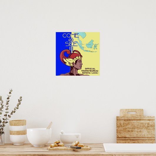  Batavia Java Jakarta Indonesië Reis Poster (Keuken)