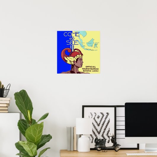  Batavia Java Jakarta Indonesië Reis Poster (Thuiskantoor)