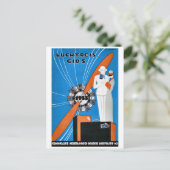Batavia Nederlands-Indië Vintage Reisposter Briefkaart (Staand voorkant)