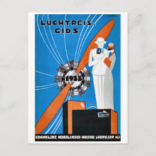 Batavia Nederlands-Indië Vintage Reisposter Briefkaart