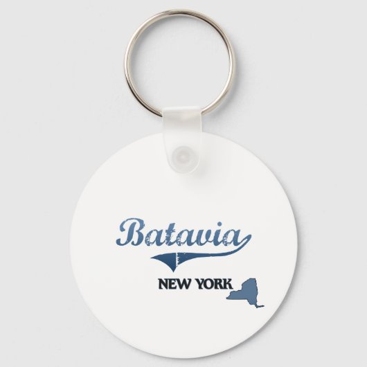Batavia New York City Classic Sleutelhanger (Voorkant)