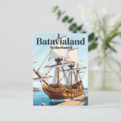 Batavialand Nederland Briefkaart (Staand voorkant)