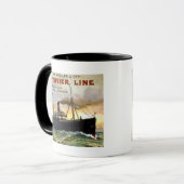 Batavier Line - Vintage Travel Mok (Voorkant links)