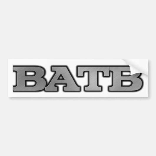 BATB-Bumpersticker Bumpersticker (Voorkant)