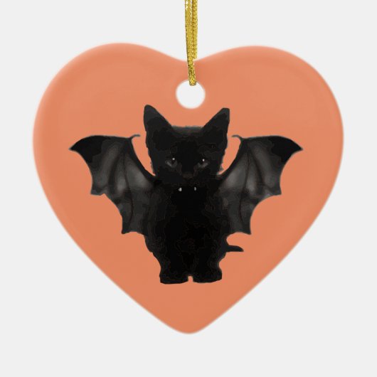 Batcat-kat Keramisch Ornament (Voorkant)